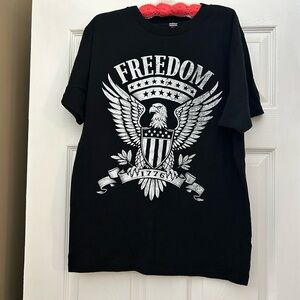 Black Freedom Graphic T-Shirt